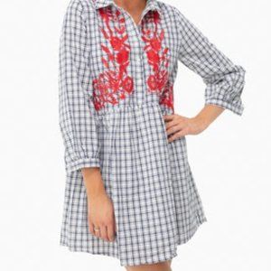 Entro collared mini dress with long sleeves